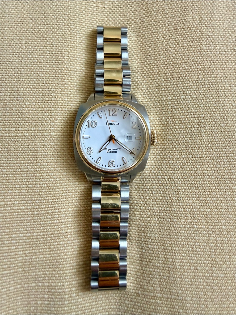 Shinola Two-Tone Stainless Steel Women's Watch - Gold & Silver Brakeman watch